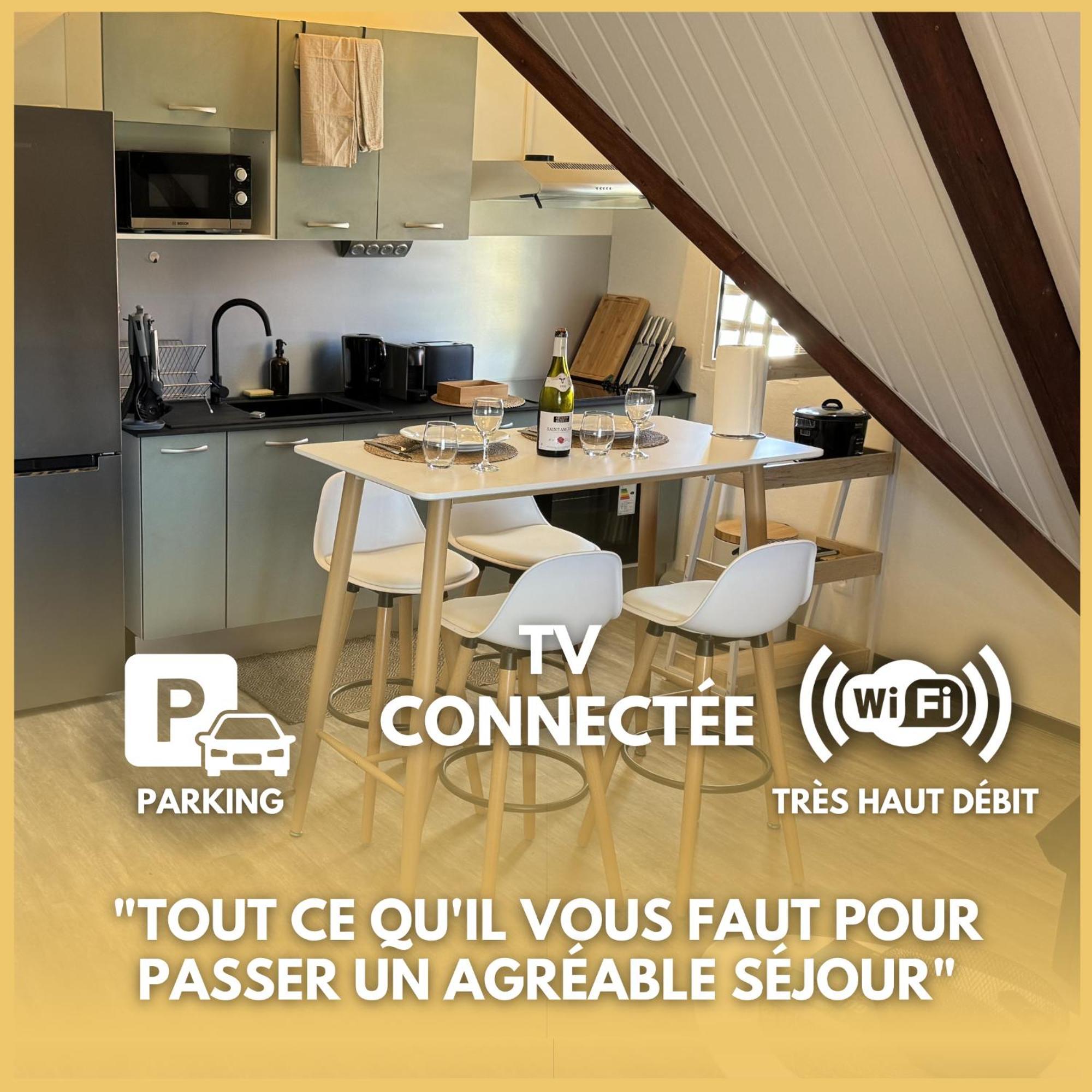 T2 Le Cosy, Au Coeur De Montjoly, Parking, Clim Apartment Remire-Montjoly Екстериор снимка